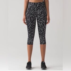 Lululemon Athletica Black and White Cropped Pants